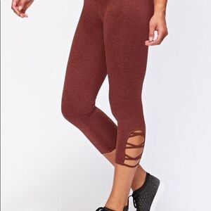 NWT Monica Crop Criss Cross Legging, Size L
